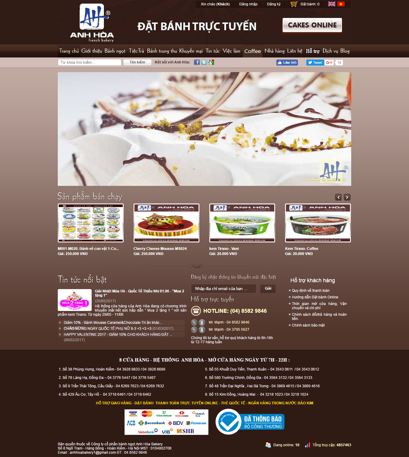 Thiết kế Web bánh sinh nhật banhngotphap.vn